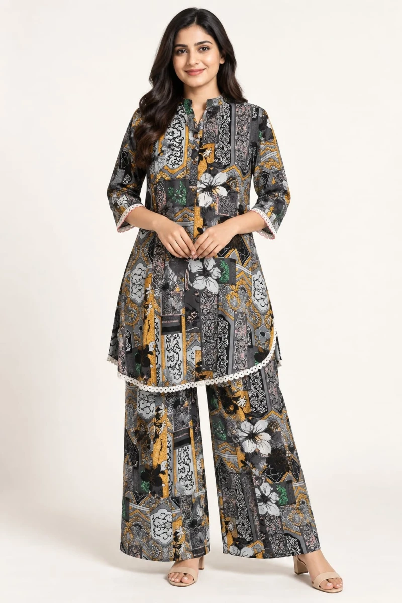 Ladies Kurti & Palazzo Set image 6