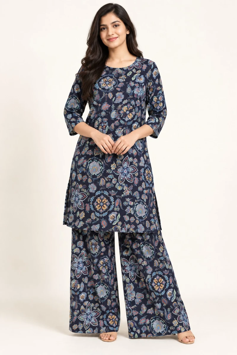 Ladies Kurti & Palazzo Set image 7