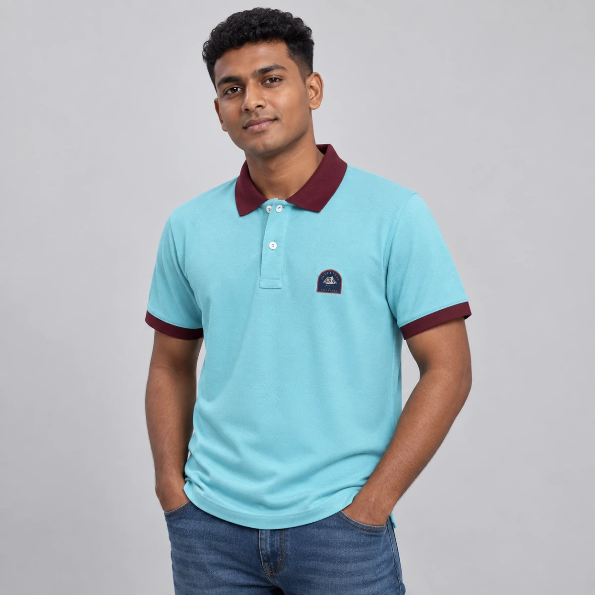 Men's Polo Shirt – Sky Blue