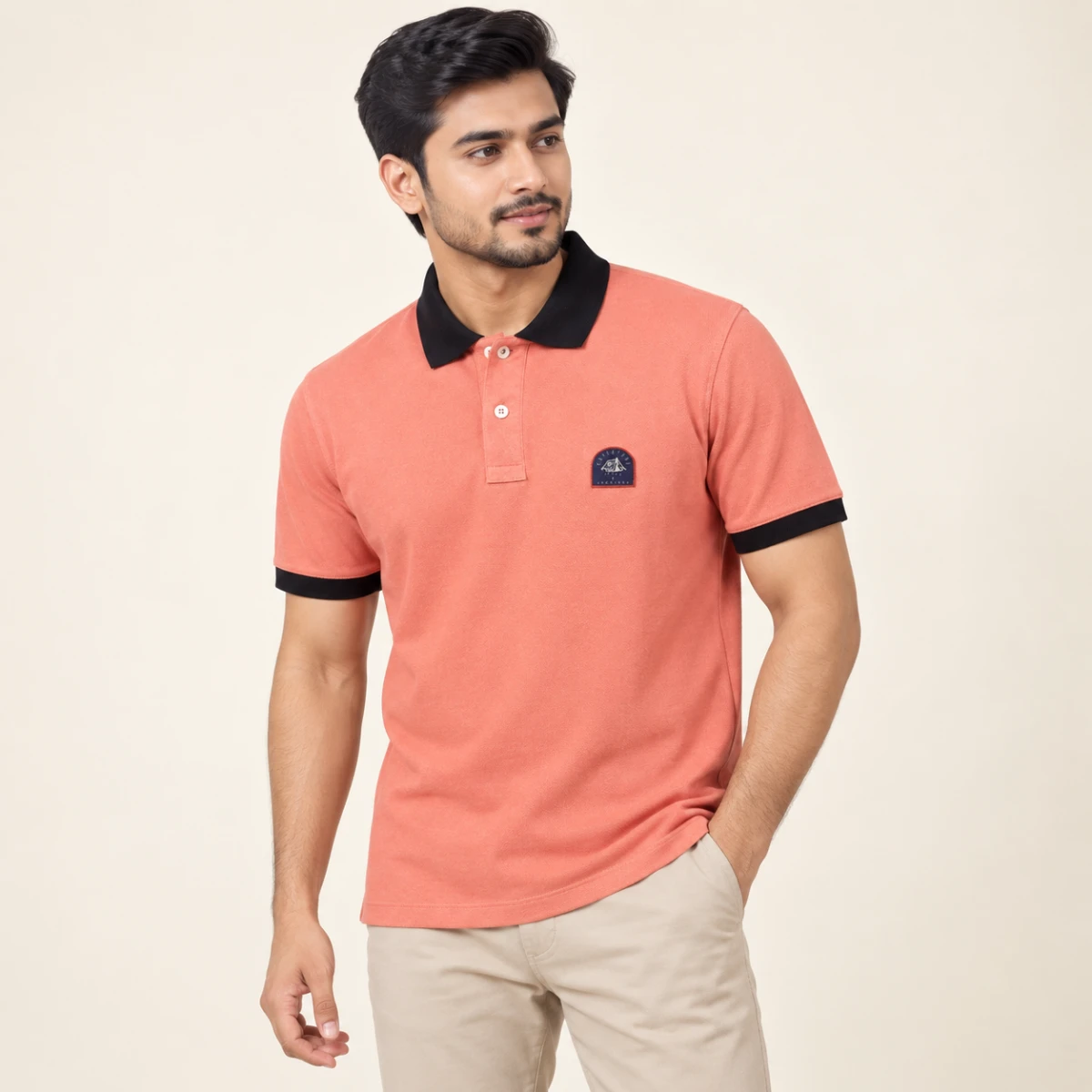 Men's Polo Shirt – Coral